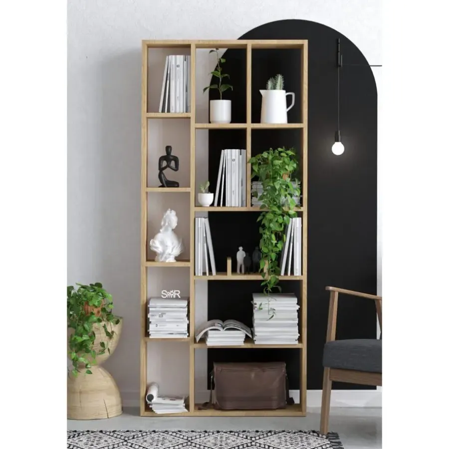 Boekenkasten|Boekenkasten-Calicosy - Boekenkast DEMIOS - 170x75x18 cm