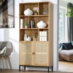 Boekenkasten|Boekenkasten-Calicosy - Boekenkast JAYA - 175x80x35 cm