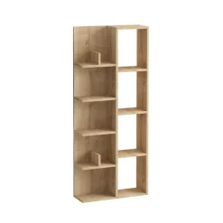 Boekenkasten|Boekenkasten-Calicosy - Boekenkast LILY - Bruin - 150x60x18 cm
