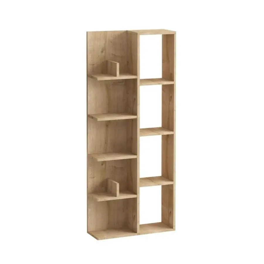 Boekenkasten|Boekenkasten-Calicosy - Boekenkast LILY - Bruin - 150x60x18 cm