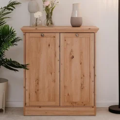 Dressoirs-Calicosy - Buffetkast met 2 deuren TIMBER - Eikenhout - 35x80x90 cm