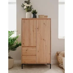 Buffetkasten-Calicosy - Buffetkast PLOCK - Licht hout - 139x81x40 cm