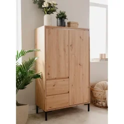 Buffetkasten-Calicosy - Buffetkast PLOCK - Licht hout - 139x81x40 cm