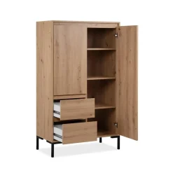 Buffetkasten-Calicosy - Buffetkast PLOCK - Licht hout - 139x81x40 cm