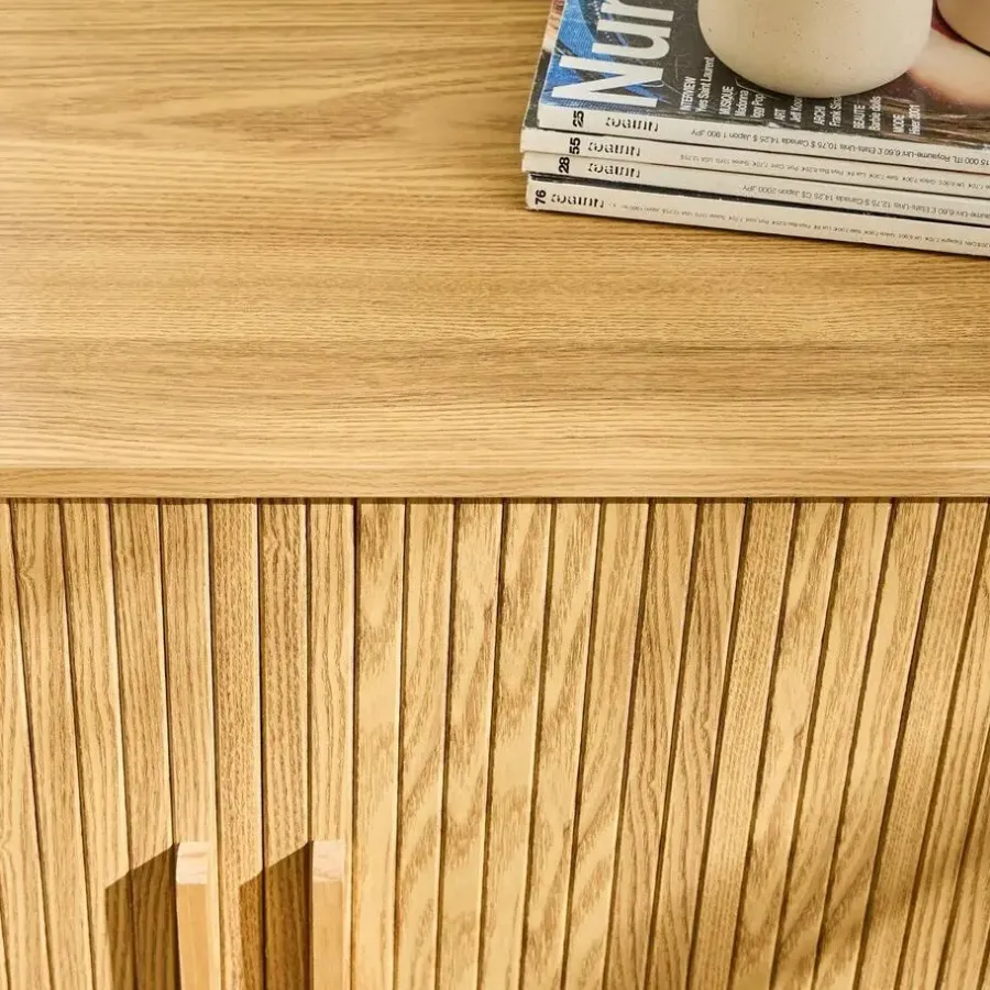 Dressoirs-Calicosy - Dressoir ERNEST - Licht hout - 75x110x39 cm