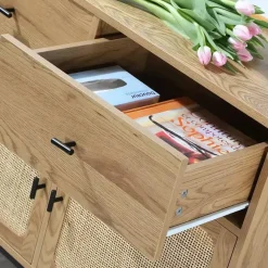 Dressoirs-Calicosy - Dressoir JAYA - Licht hout - 79x90x39 cm