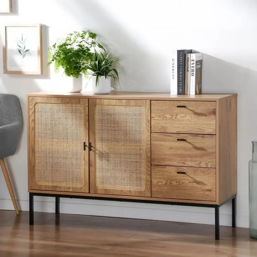 Calicosy - Dressoir JAYA - Licht hout - 80x120x40 cm
