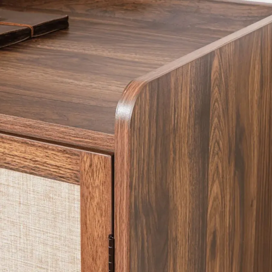 Dressoirs-Calicosy - Dressoir JETSON - Donker hout - 79x80x39,5 cm