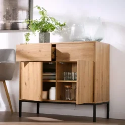 Calicosy - Dressoir LENNY - Eik - 80x90x40 cm