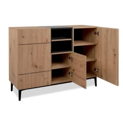 Dressoirs-Calicosy - Dressoir NOLA - Licht hout - 90x120x42 cm