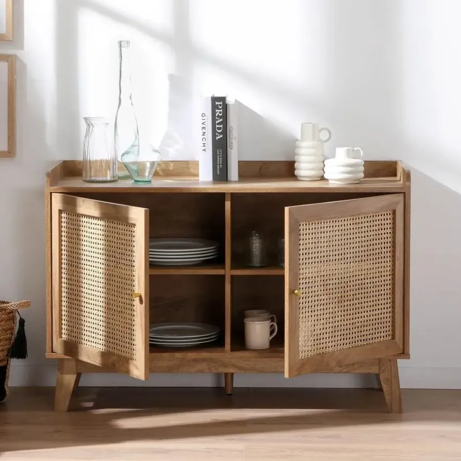 Dressoirs-Calicosy - Dressoir PALMO - Licht hout - 74.5x110x39 cm