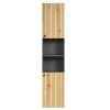 Hoge Kasten-Calicosy - Geribbelde badkamerkolom PUREBLISS - 15x122x44,5 cm