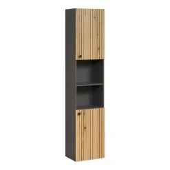 Hoge Kasten-Calicosy - Geribbelde badkamerkolom PUREBLISS - 15x122x44,5 cm