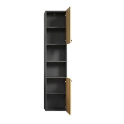 Hoge Kasten-Calicosy - Geribbelde badkamerkolom PUREBLISS - 15x122x44,5 cm