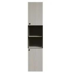 Hoge Kasten-Calicosy - Geribbelde badkamerkolom PUREBLISS - 15x122x44,5 cm