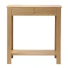Sidetables-Calicosy - Hoge console met 2 lades in eiken decor - Licht hout - 29x79x86,5 cm