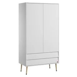 Draaideurkasten-Calicosy - Kast 2 Deuren 2 Laden Bosque - 55x100x191 cm