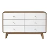 Ladekasten|Ladekasten-Calicosy - Ladekast ALBURA - Donker hout - 75.5x120x39 cm