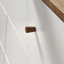 Ladekasten|Ladekasten-Calicosy - Ladekast ALBURA - Donker hout - 75.5x120x39 cm