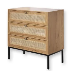 Ladekasten|Ladekasten-Calicosy - Ladekast JAYA - Licht hout - 79x80x39 cm