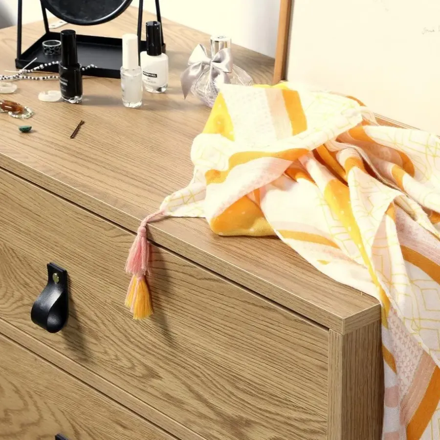 Ladekasten|Ladekasten-Calicosy - Ladekast JILL - Eik - 79.5x80x39 cm