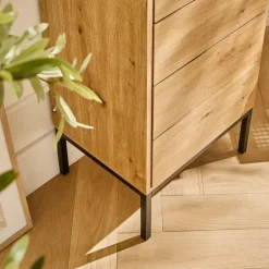 Ladekasten|Ladekasten-Calicosy - Ladekast LENNY - Licht hout - 100x45x38 cm