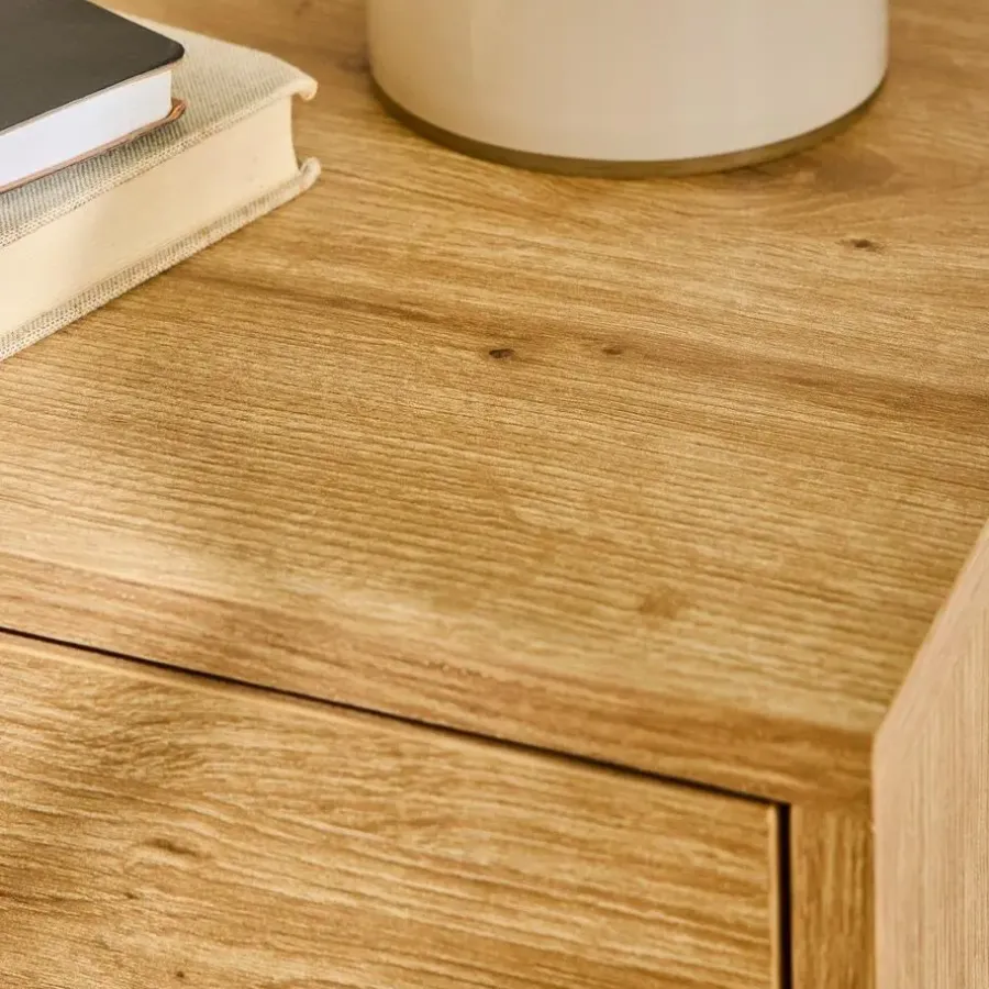 Ladekasten|Ladekasten-Calicosy - Ladekast LENNY - Licht hout - 100x45x38 cm