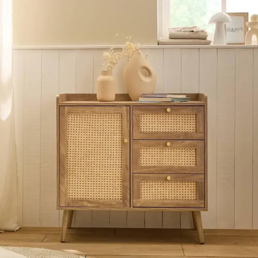 Ladekasten|Ladekasten-Calicosy - Ladekast PALMO - Licht hout - 79,5x80x39 cm