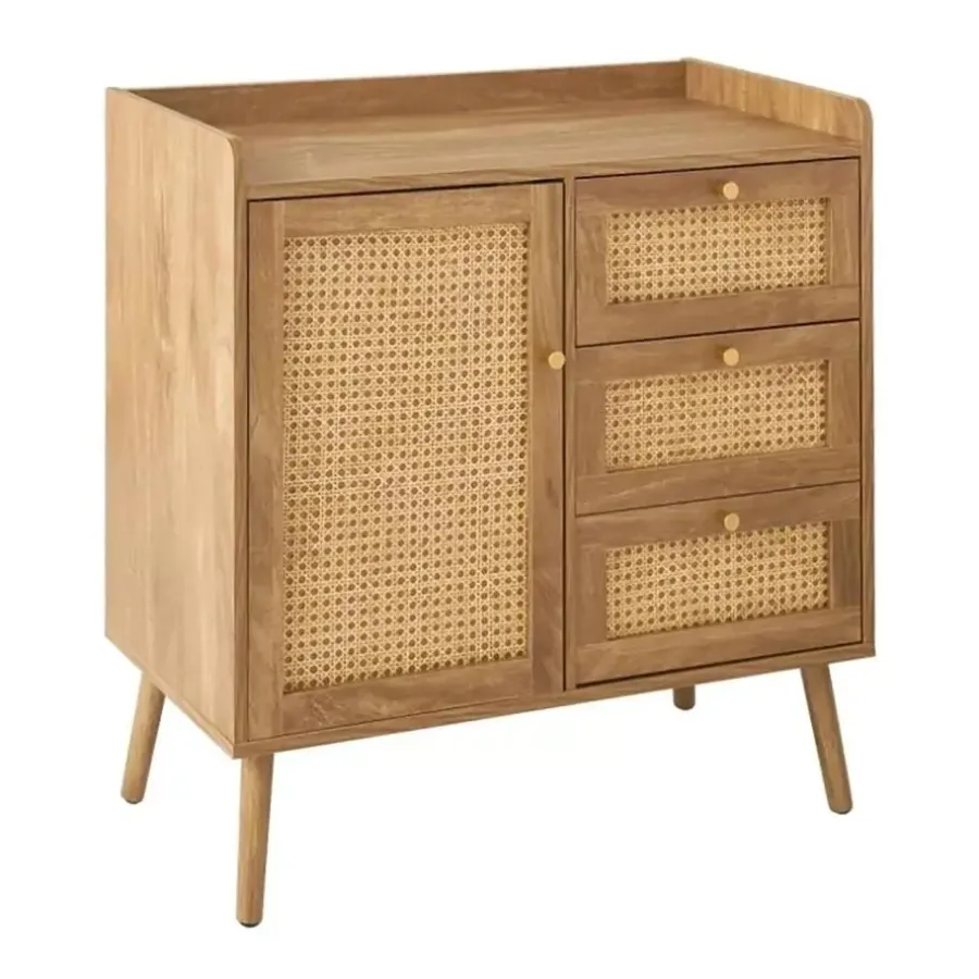 Ladekasten|Ladekasten-Calicosy - Ladekast PALMO - Licht hout - 79,5x80x39 cm