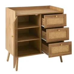 Ladekasten|Ladekasten-Calicosy - Ladekast PALMO - Licht hout - 79,5x80x39 cm