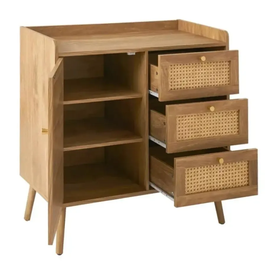Ladekasten|Ladekasten-Calicosy - Ladekast PALMO - Licht hout - 79,5x80x39 cm