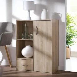 Boekenkasten|Boekenkasten-Calicosy - Legplank - Licht hout - 80x61.5x29.5 cm