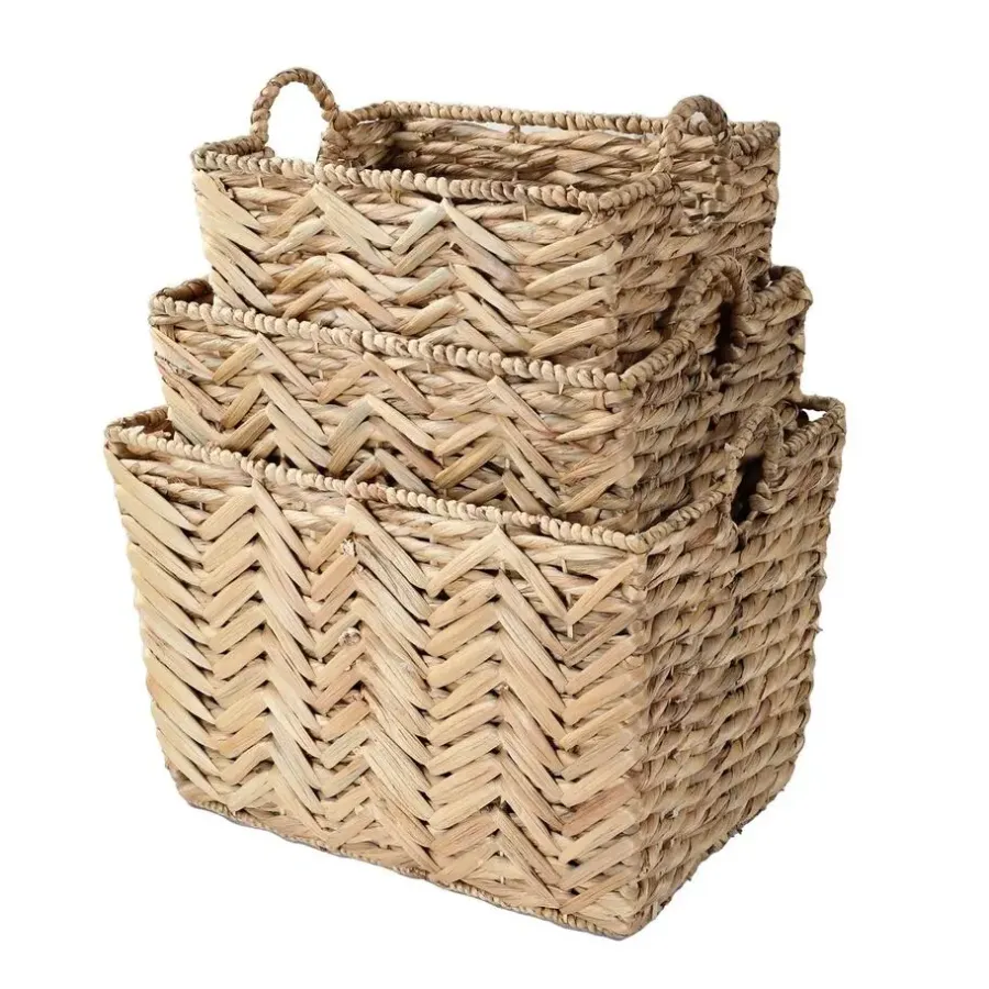 Opbergmanden-Calicosy - Mand - Licht hout - 32x46x33 cm