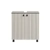 Badmeubelsets-Calicosy - Onderkast met wielen, 2 deuren PUREBLISS - 42x60x64 cm