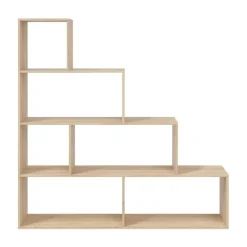 Boekenkasten|Boekenkasten-Calicosy - Opbergkast - Licht eiken - 145x145x29 cm