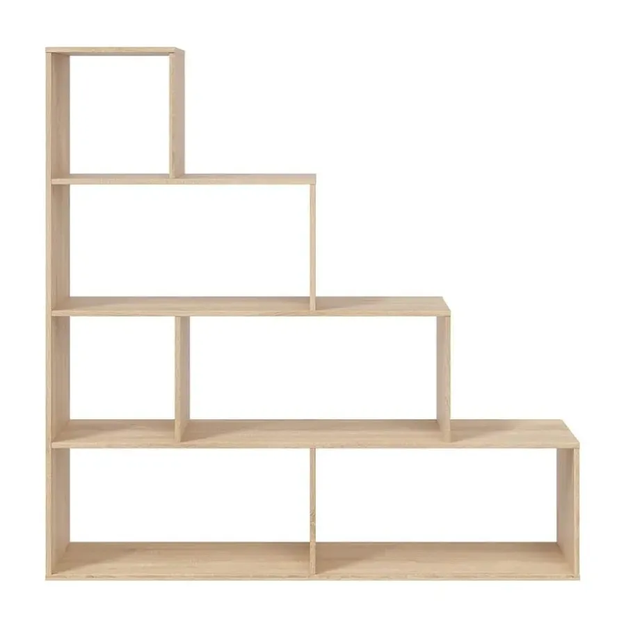 Boekenkasten|Boekenkasten-Calicosy - Opbergkast - Licht eiken - 145x145x29 cm