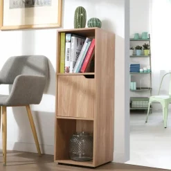 Boekenkasten|Boekenkasten-Calicosy - Opbergkast MODU - Hout - 90.8x30.7x29 cm
