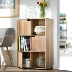Boekenkasten|Boekenkasten-Calicosy - Opbergkast MODU - Hout - 90x60x29 cm
