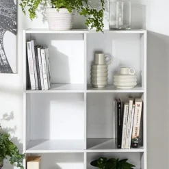 Boekenkasten|Boekenkasten-Calicosy - Opbergplank - Wit - 123x29.5x62 cm