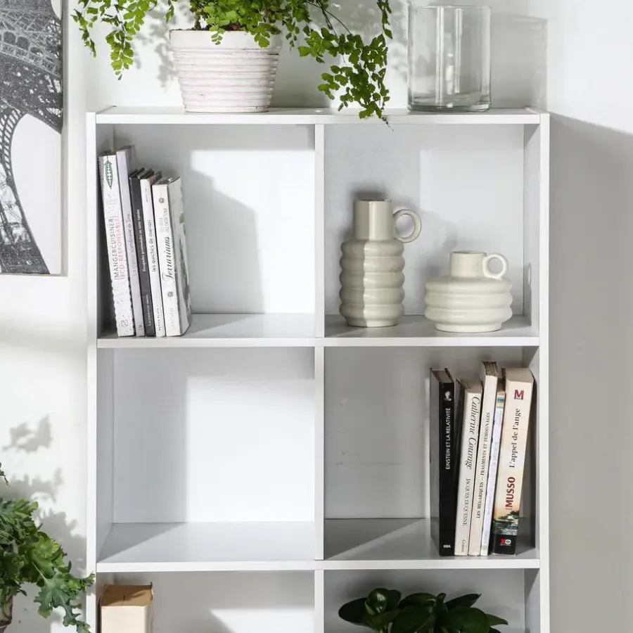 Boekenkasten|Boekenkasten-Calicosy - Opbergplank - Wit - 123x29.5x62 cm