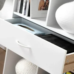 Boekenkasten|Boekenkasten-Calicosy - Opbergplank met 4 compartimenten - 29,5x62x80 cm