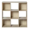 Boekenkasten|Boekenkasten-Calicosy - Opbergrek - Licht hout - 92.5x92.5x29.5 cm