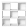 Boekenkasten|Boekenkasten-Calicosy - Opbergrek - Wit - 92.5x92.5x29.5 cm