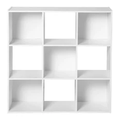 Boekenkasten|Boekenkasten-Calicosy - Opbergrek - Wit - 92.5x92.5x29.5 cm