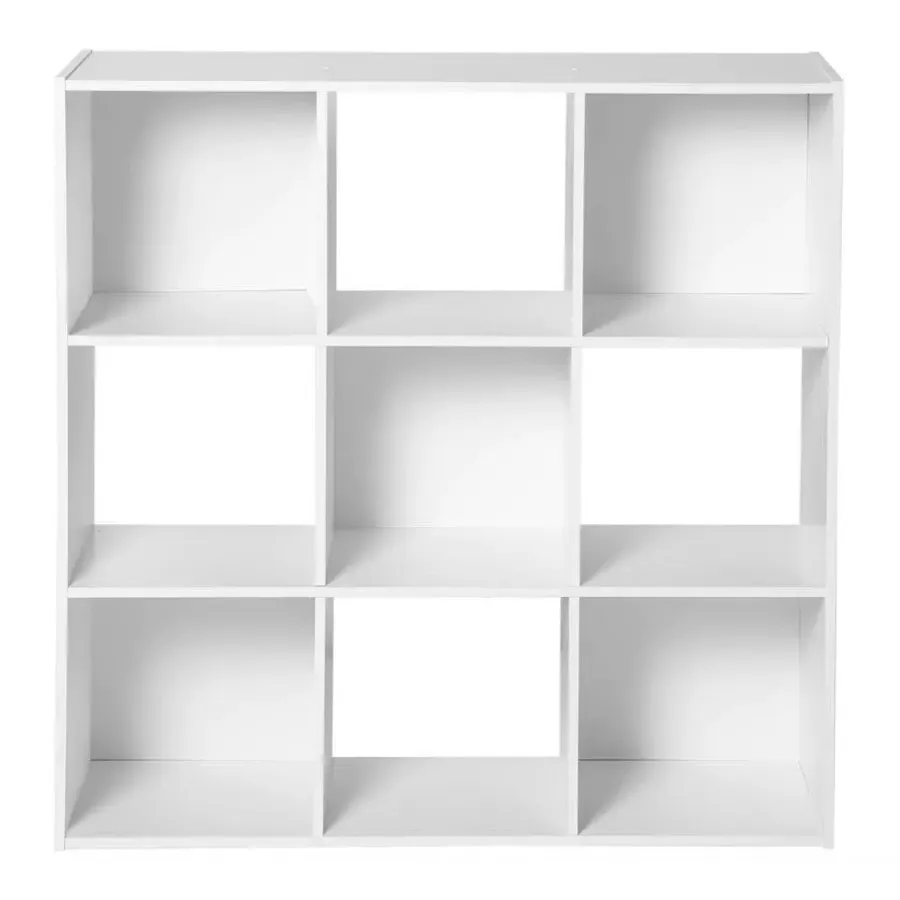 Boekenkasten|Boekenkasten-Calicosy - Opbergrek - Wit - 92.5x92.5x29.5 cm