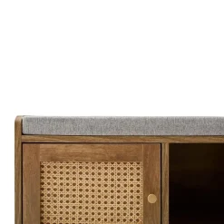 Schoenenkasten-Calicosy - PALMO Bank - B100 cm - Licht hout 100 cmx39 cmx49 cm