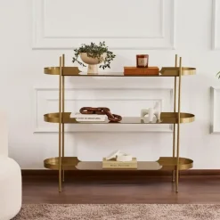 Calicosy - Rek BLAIR - Gouden - 105x120x34 cm