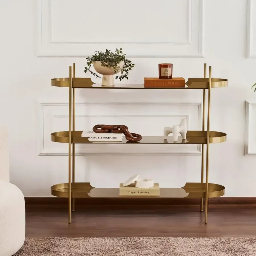 Calicosy - Rek BLAIR - Gouden - 105x120x34 cm