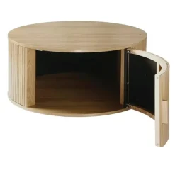 Salontafels-Calicosy - Salontafel ERNEST - Licht hout - 35,5x75x75 cm