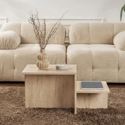 Salontafels-Calicosy - Salontafel HARMONY - Travertijn - 40x77x40 cm